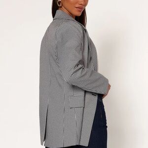 Petal & Pup Monochrome Houndstooth Blazer